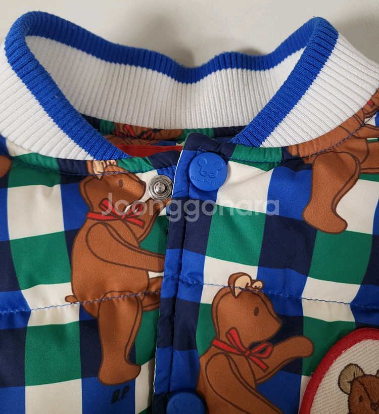 베베드피노 체크테디 다운베스트패딩조끼110--2