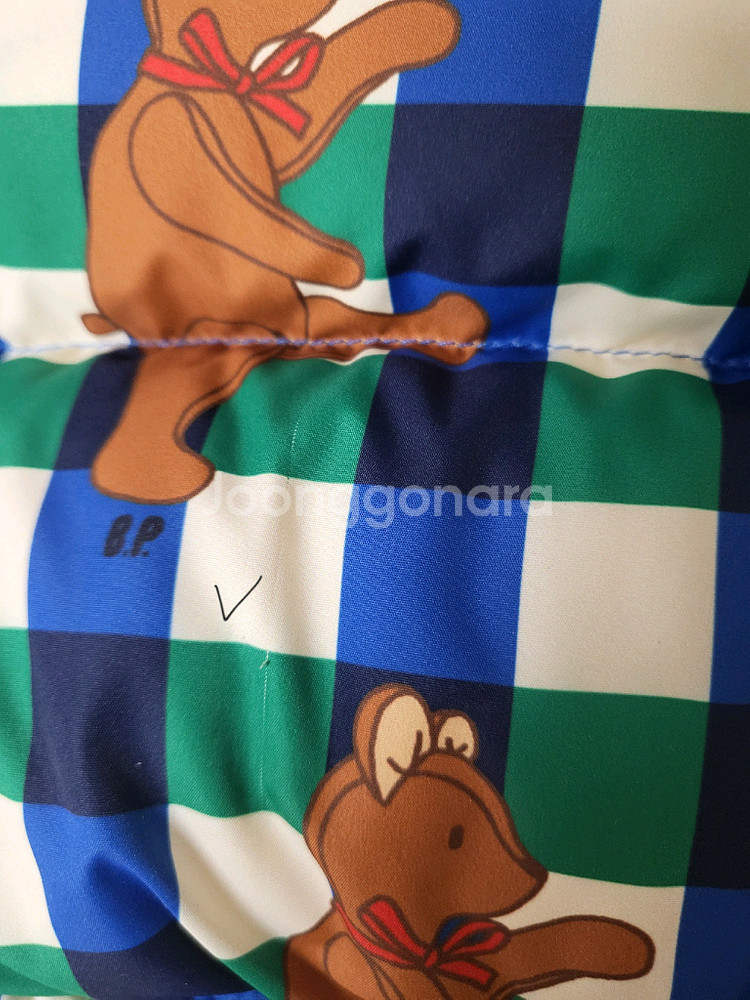 베베드피노 체크테디 다운베스트패딩조끼110--6