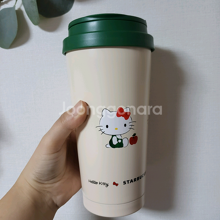 스타벅스 헬로키티 엘마 텀블러+무료 에코 음료 쿠폰--1
