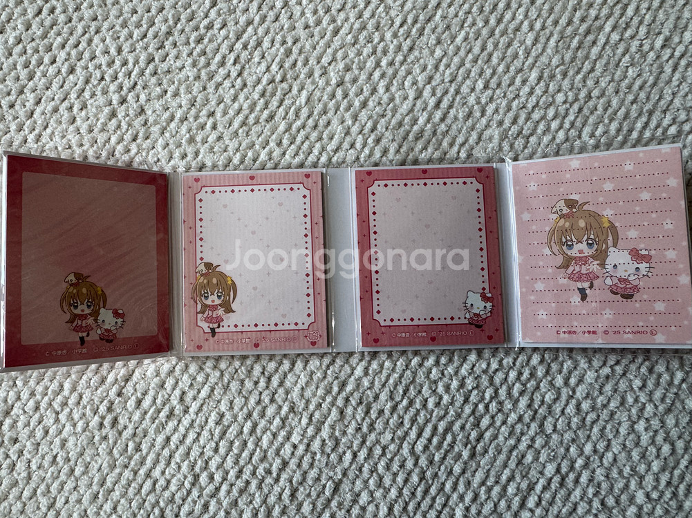 라라의 스타일기X헬로키티 콜라보 메모지--1