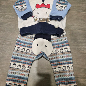 아기 유아 겨울옷 90사이즈 기모 상하의