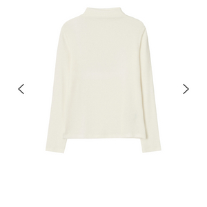 르깜봉 투비 모크넥 티셔츠 크림