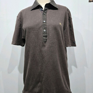 버버리 브라운 반팔 폴로티