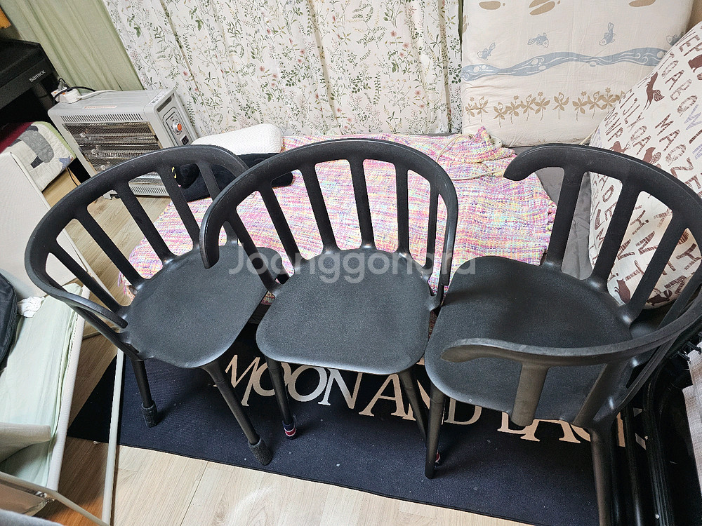 이케아 팔걸이 의자 세트--0