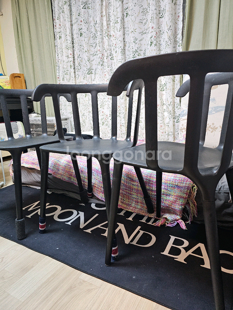 이케아 팔걸이 의자 세트--1