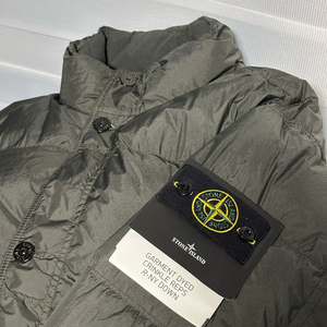 스톤아일랜드 크링클랩스 논후드 리드그레이 L