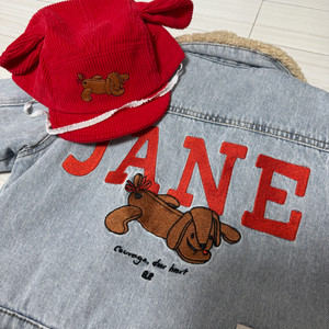 베베드피노 퍼피제인 베이비100 데님퍼자켓, 모자 일괄