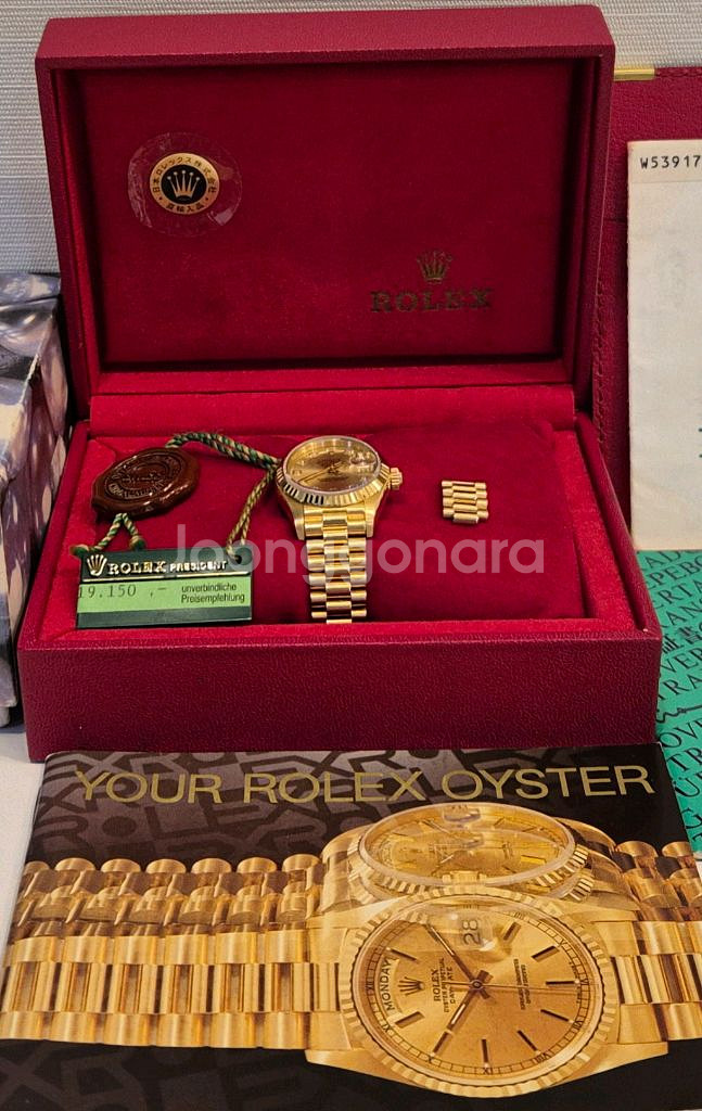 롤렉스 오이스터 퍼페츄얼 골드 시계--1