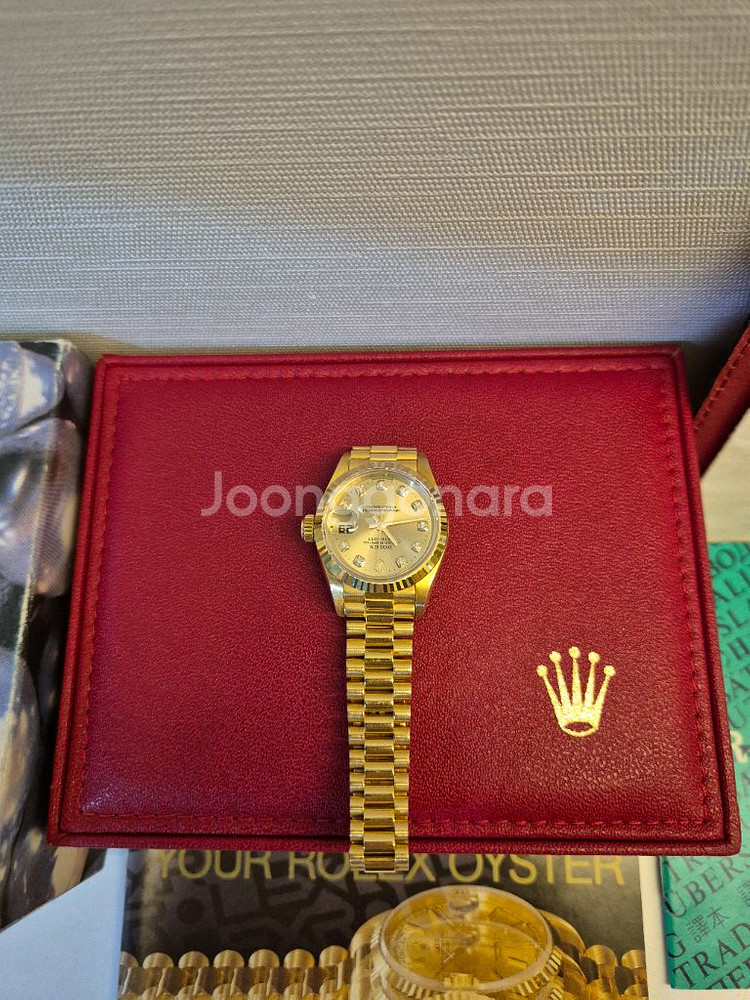 롤렉스 오이스터 퍼페츄얼 골드 시계--5