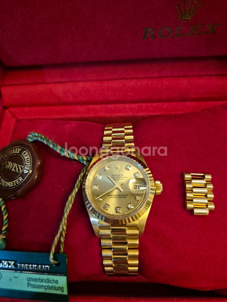 롤렉스 오이스터 퍼페츄얼 골드 시계--2