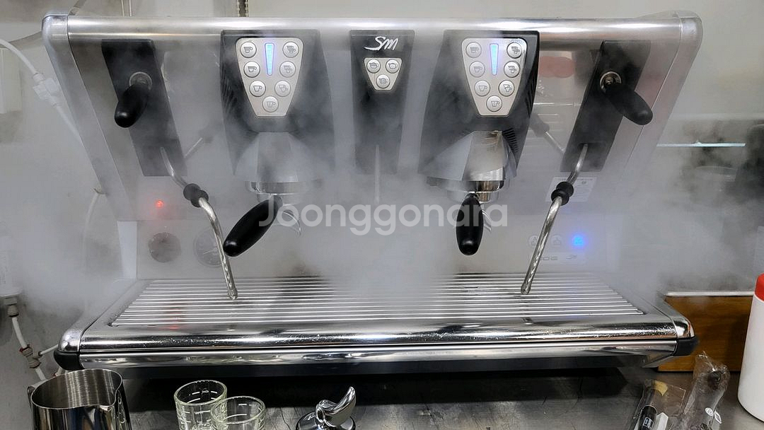 라산마르코 100E 커피머신 메조전자동그라인더 포함--3