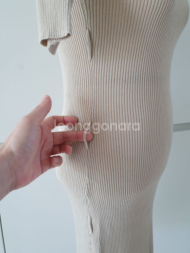 (새상품)봄, 가을 골지 니트원피스 44~55--3