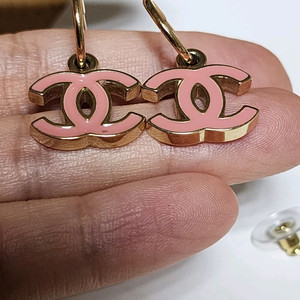 정풍 샤넬 CC 로고 후프 귀걸이