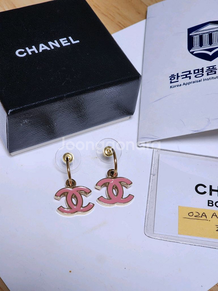 정풍 샤넬 CC 로고 후프 귀걸이--6