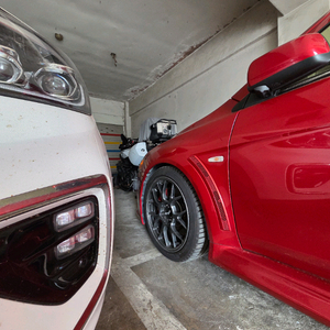 랜서에볼루션10기 순정 신품급BBS+미쉐린PS5 조합