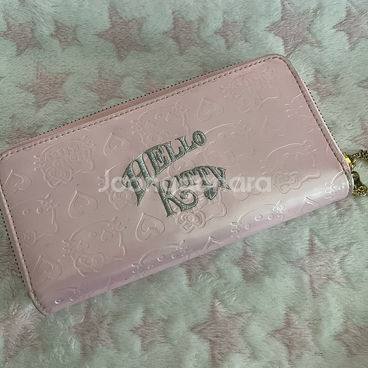 산리오 헬로키티 고전 핑크 장지갑 양도 판매--1