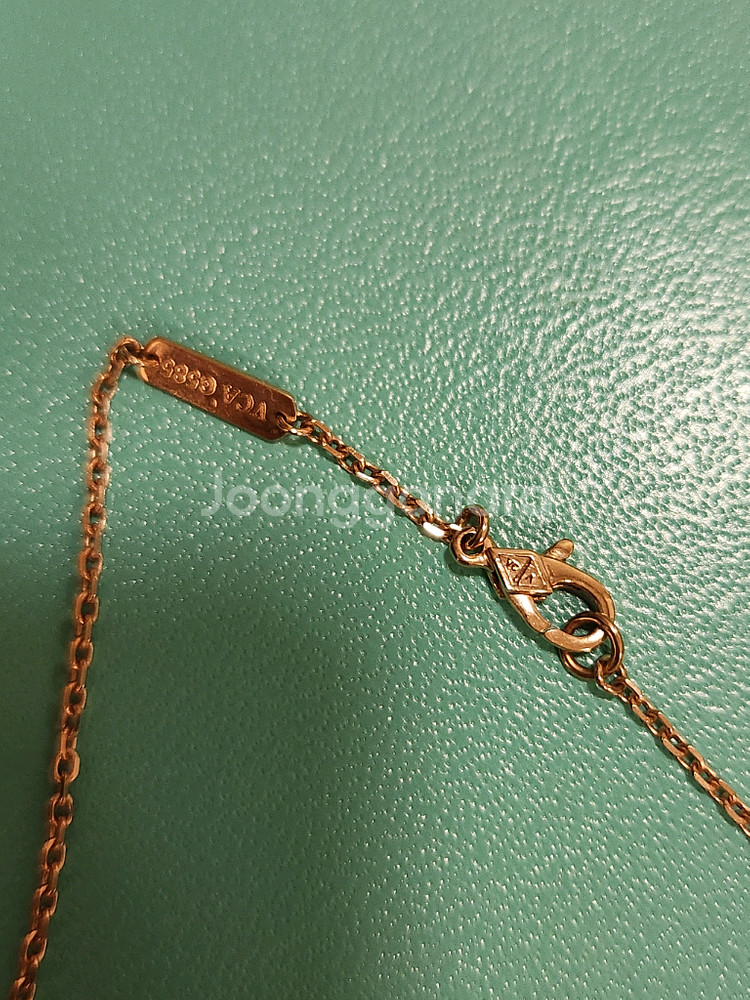 14K 골드 랩 다이아몬드 목걸이--1