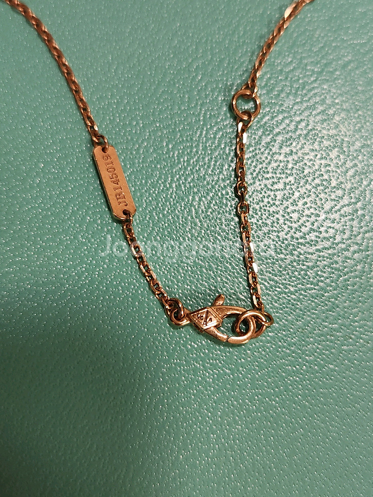 14K 골드 랩 다이아몬드 목걸이--4