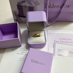 골든듀 18k 옐골 반지14호