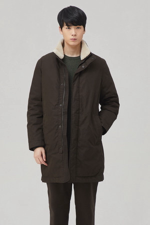 에피그램 메리노카라 FUR 구스다운 코트--1