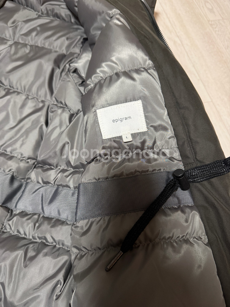 에피그램 메리노카라 FUR 구스다운 코트--6