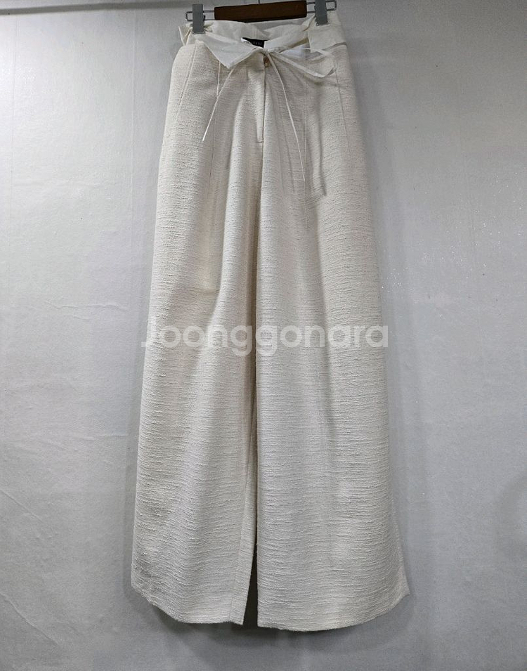 르베이지) 트위드 와이드팬츠--0