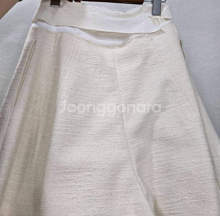 르베이지) 트위드 와이드팬츠--5