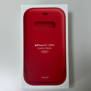 애플 정품 가죽슬리브 프로덕트레드 12/12프로 미개봉