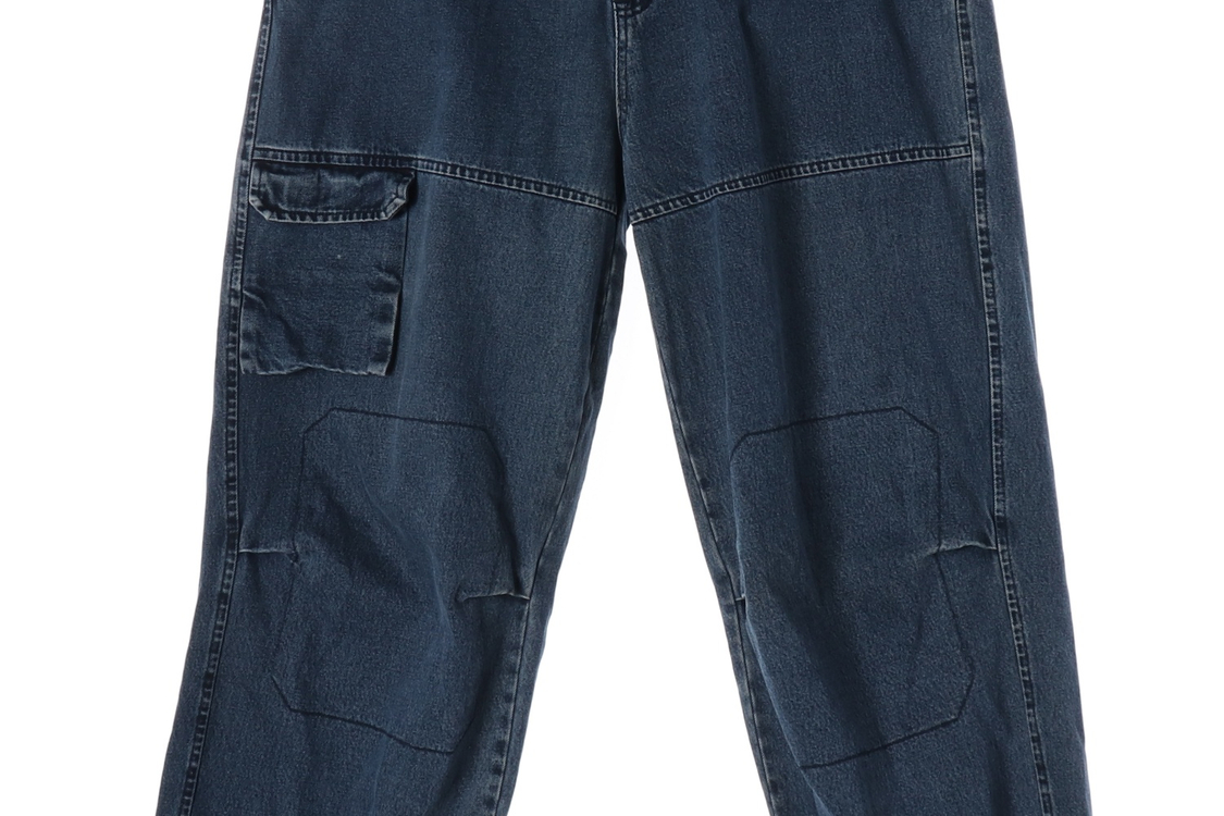 [XXXL]마리떼 프랑소와 저버 W40 진청 카고 데님 진 청바지 이미지
