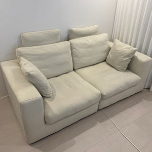 한샘 눕 데일리 3인 구스소파 + 스툴포함