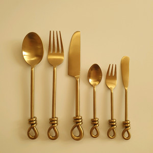 태국 골드 스텐 꼬임 커트러리