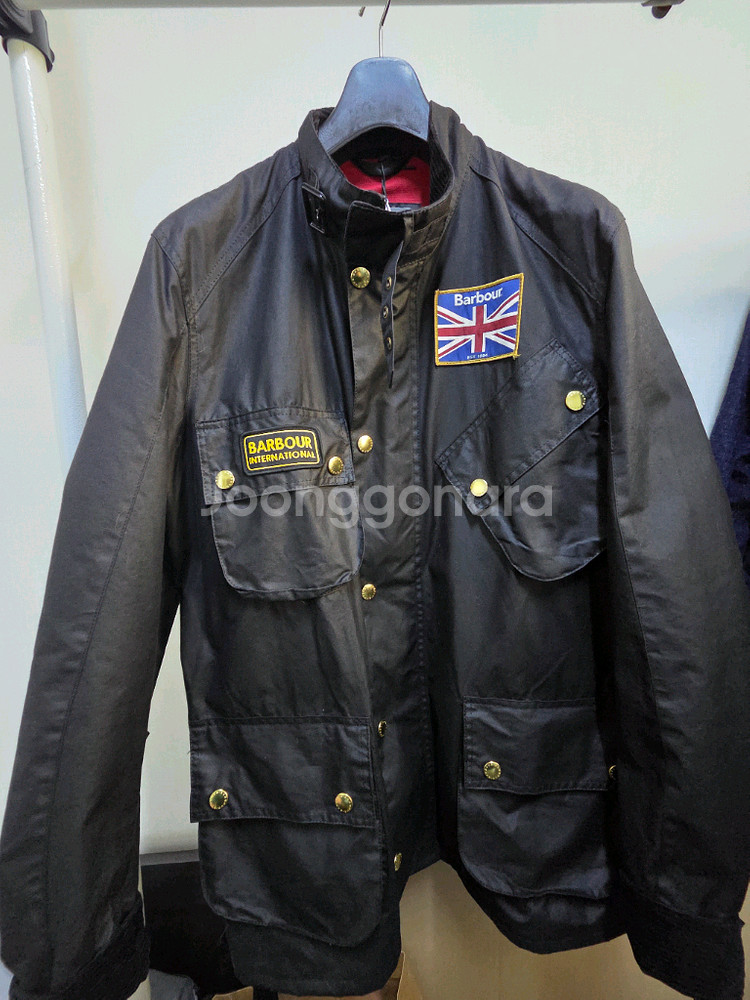 바버 인터내셔널 유니언잭 라지 사이즈--0