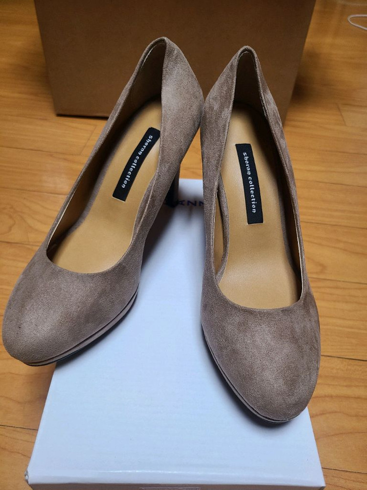 스웨이드 여성 펌프스 235mm--1