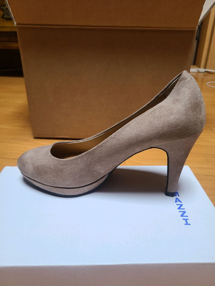 스웨이드 여성 펌프스 235mm--3
