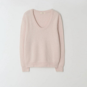 윤슬샵 팔레트 딥 넥 니트 palette deep neck knit (pink)