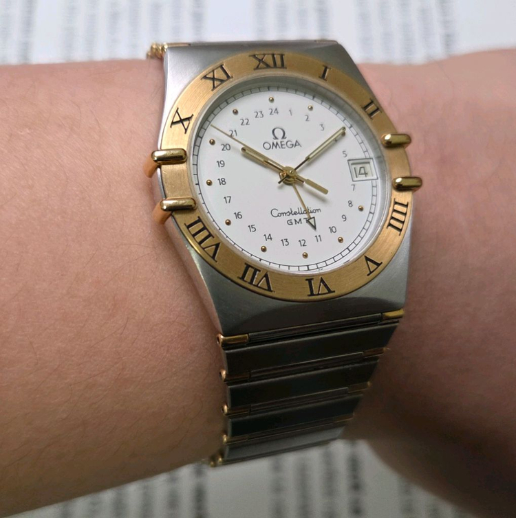 레어] 빈티지 오메가 컨스틸레이션 GMT 화이트판 콤비 이미지