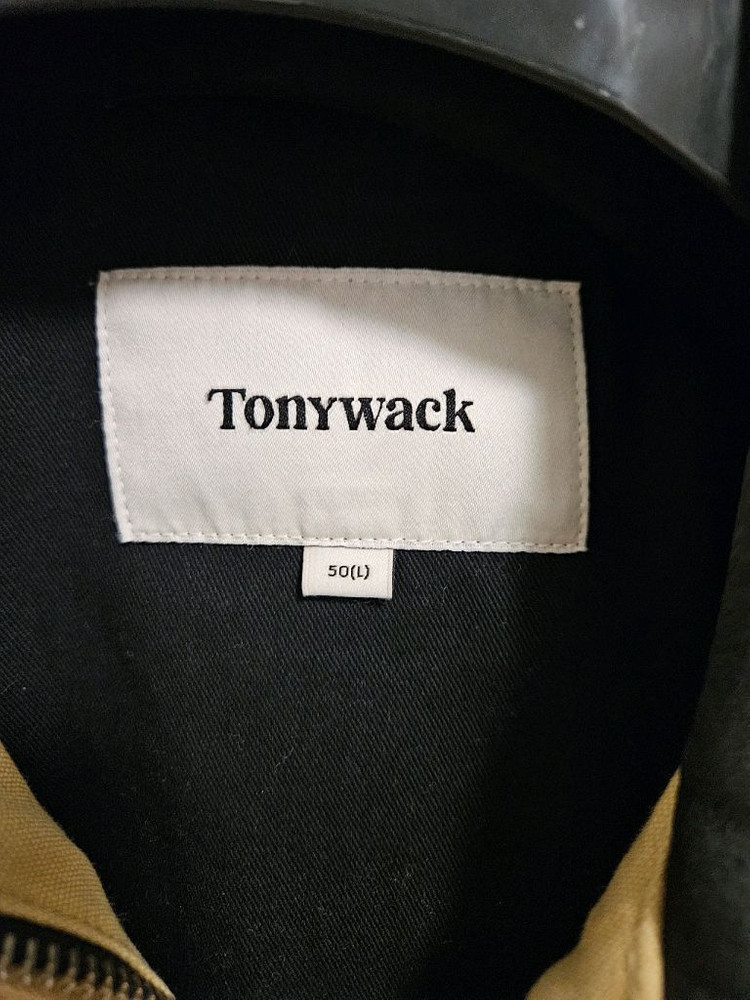 토니웩 24SS 레더카라 워크자켓 베이지 L사이즈--2