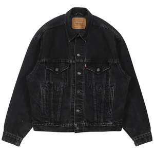 1993 USA 리바이스 70507-4159 블랙 데님 자켓 빈티지 미국제 흑청