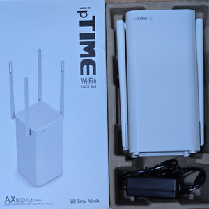 [미사용] IPTIME AX8004M WIFI 화이트 공유기 팝니다.​