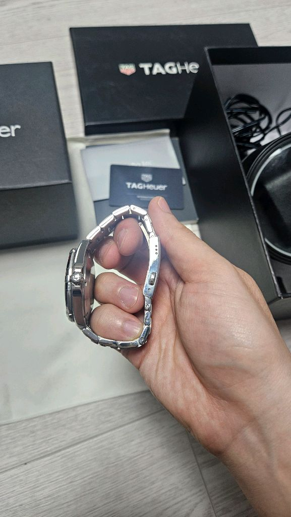 태그호이어 아쿠아레이서 스틸 청판 41mm 이미지