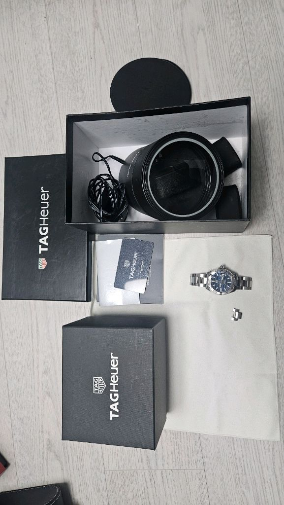 태그호이어 아쿠아레이서 스틸 청판 41mm 이미지