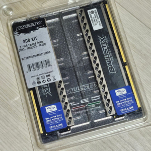 튜닝 램 LED 바리스틱스 Ballistix 4GB 2개 DDR3 1866Mhz CL8 DDR4 8GB 메모리