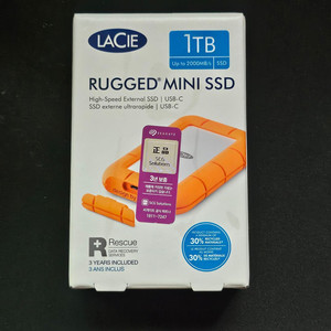 씨게이트 LACIE 라씨 러기드 외장 SSD 1TB
