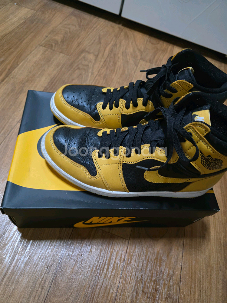 [285mm] 나이키 에어 조던 1 레트로 하이 OG 옐로우/블랙--1