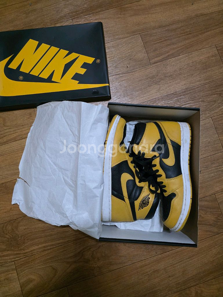 [285mm] 나이키 에어 조던 1 레트로 하이 OG 옐로우/블랙--3