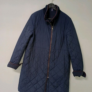 여성 타미힐피거 양면 누빔 패딩코트 (박시90-95)