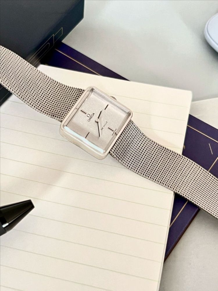 오메가 드빌 화이트골드 시계 /정품감정. 오버홀--4