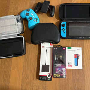 닌텐도 스위치 풀박스 + 칩 9개