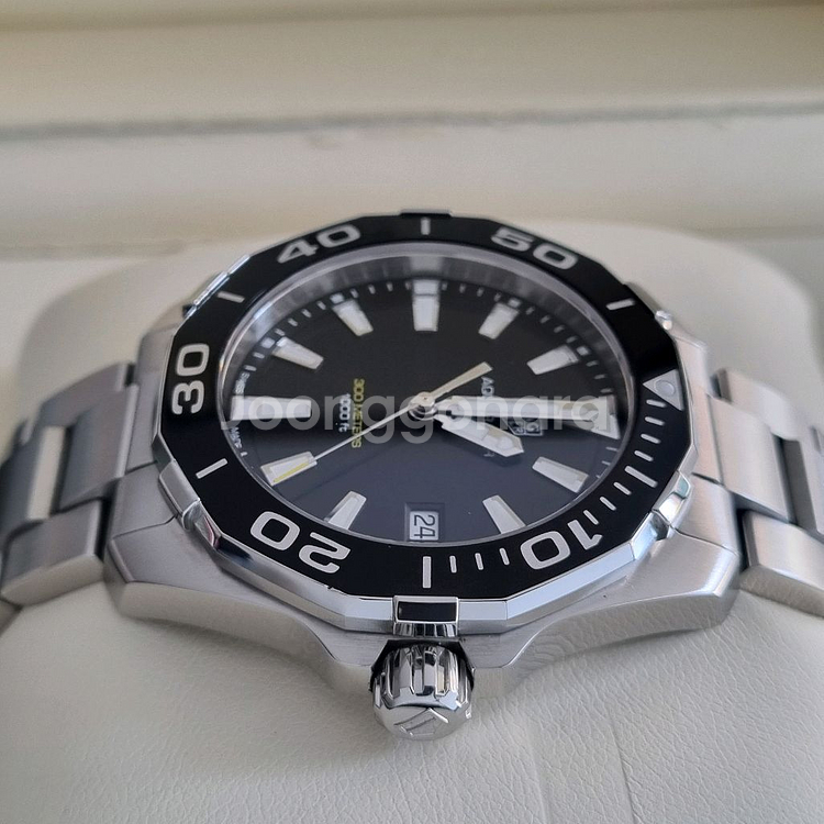 태그호이어 아쿠아레이서 300 41mm 쿼츠 검판--4