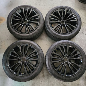 스팅어 18인치 A급 블랙휠 순정휠 중고휠타이어